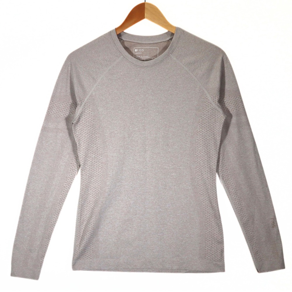 FIGS Underscrub Women M Taupe Seamless Long Sleeve W22KW1010 Performance Medical